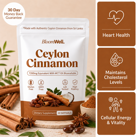 Ceylon Cinnamon 7200mg Equivalent with MCT Oil